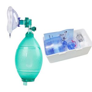 ORIENTMED High Quality Wholesale PVC silicone first aids resuscitator mask for ambu hospital and public place