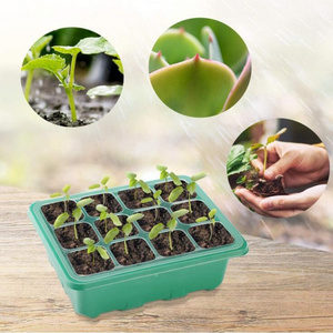 Wholesale Seed Starter Tray Kit Humidity Adjustable Plant Seedling Tray with Dome and Base with 12 Cells