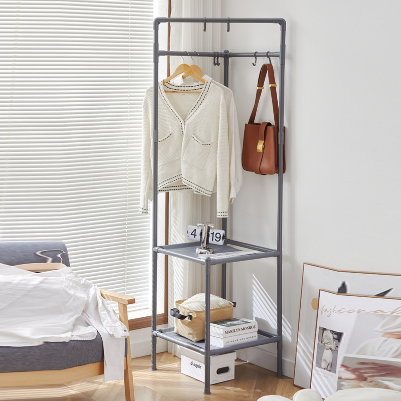 Modern simple design household furniture  Multifunctional Coat hat rack  Metal corner Clothes Hanger shelf