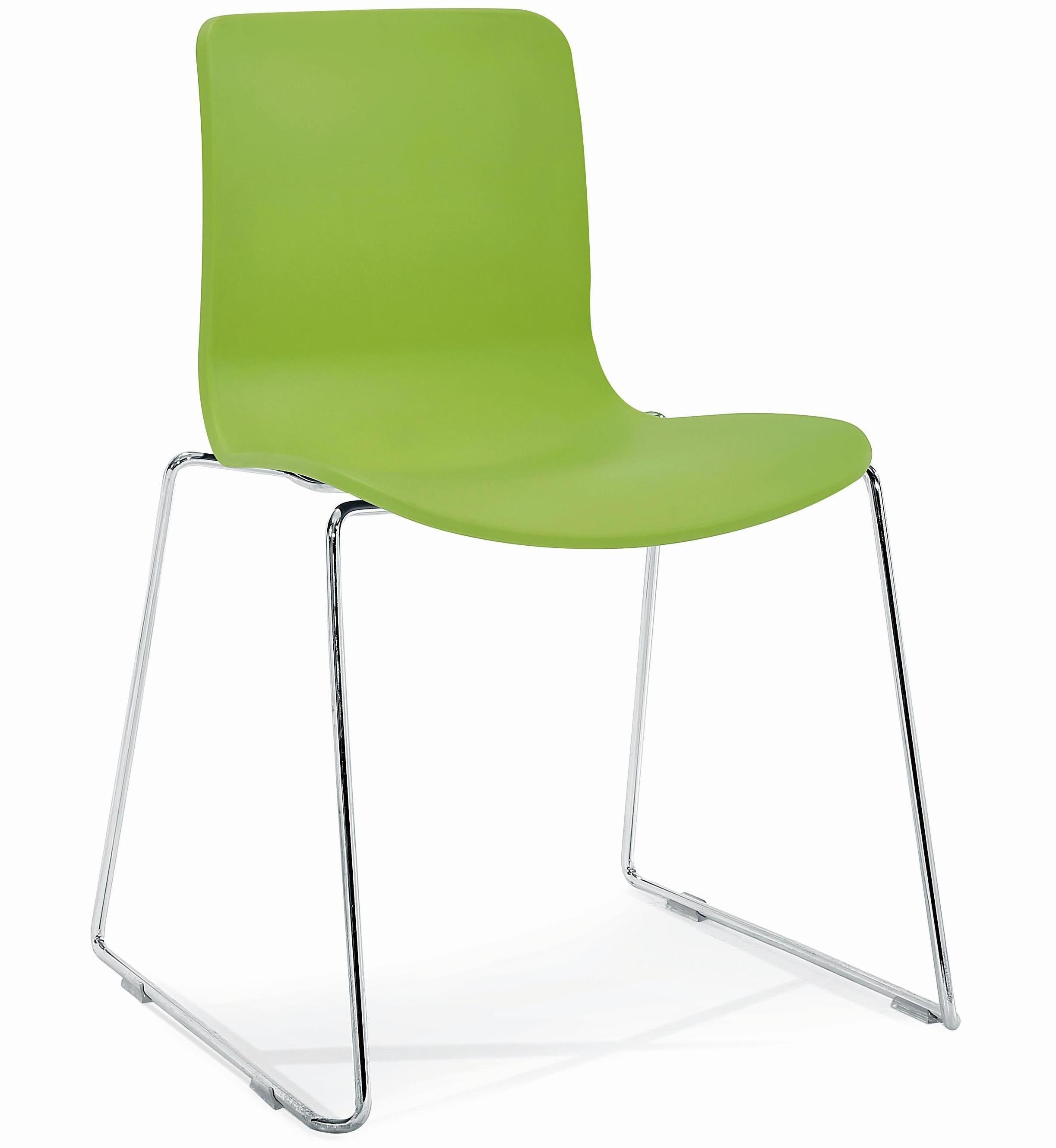 Modern Simple dining room pp seat and metal legs leisure Plastic Chair