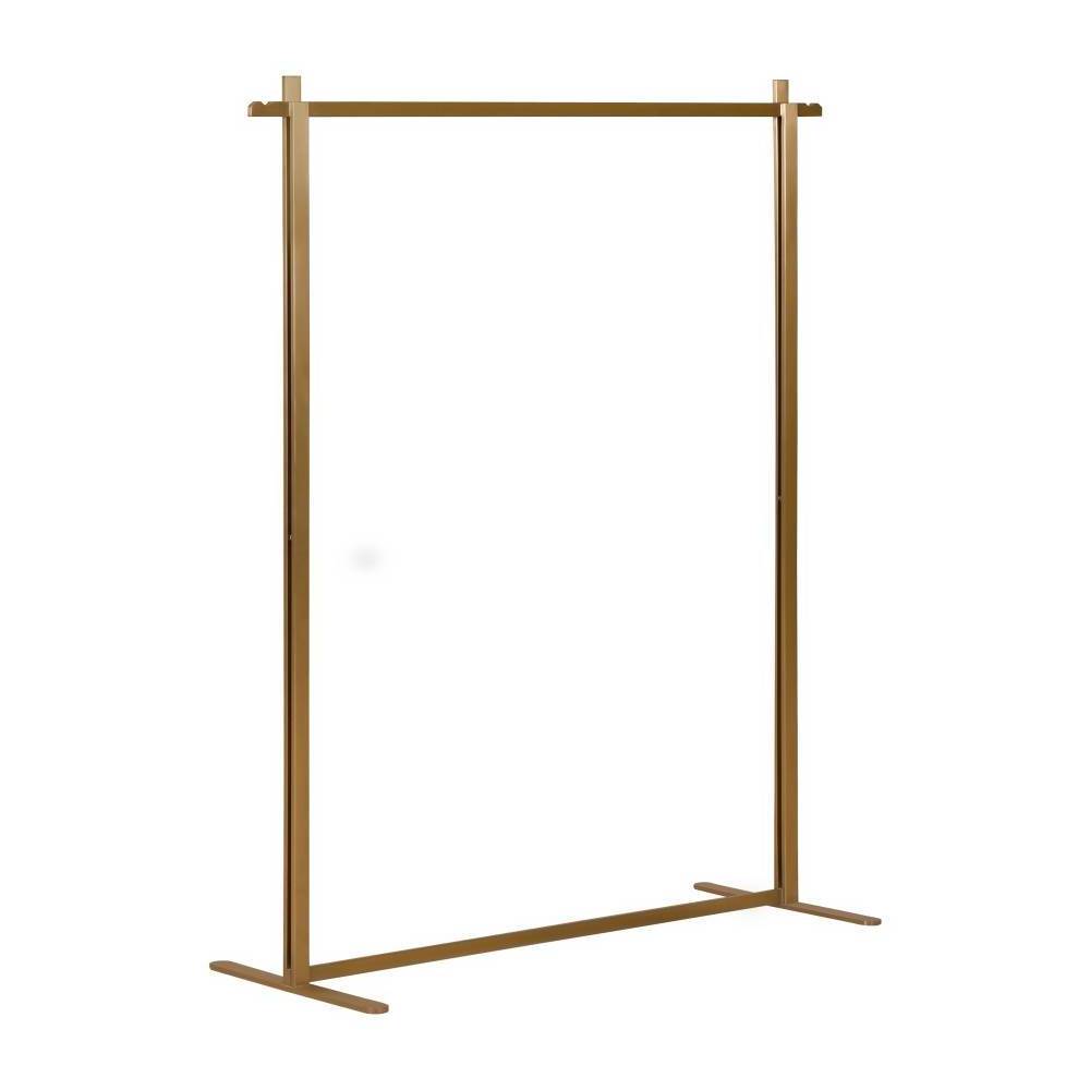 Wholesale price high quality Stainless Steel gold simple floor standing coat and hat Rack