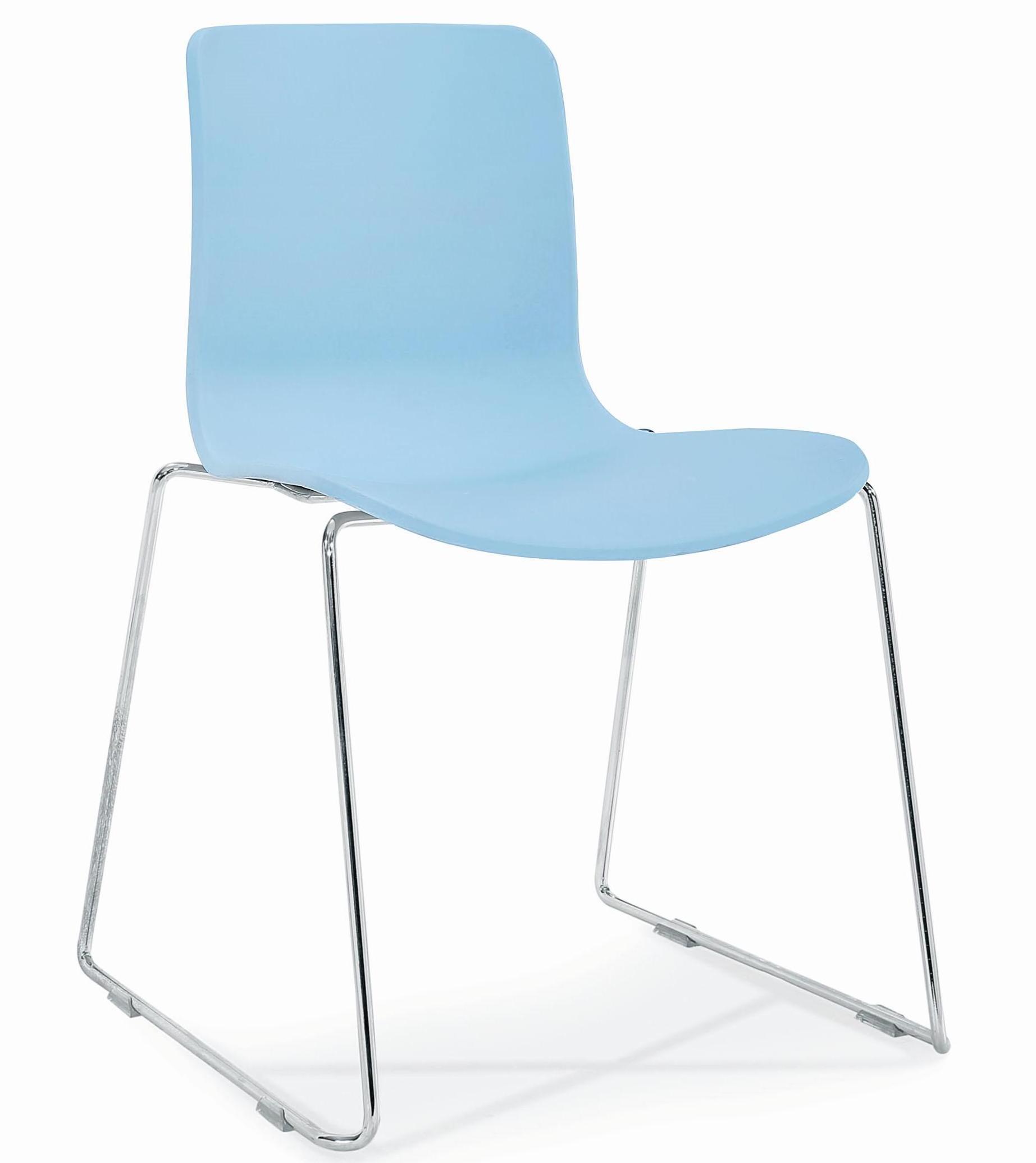 Modern Simple dining room pp seat and metal legs leisure Plastic Chair