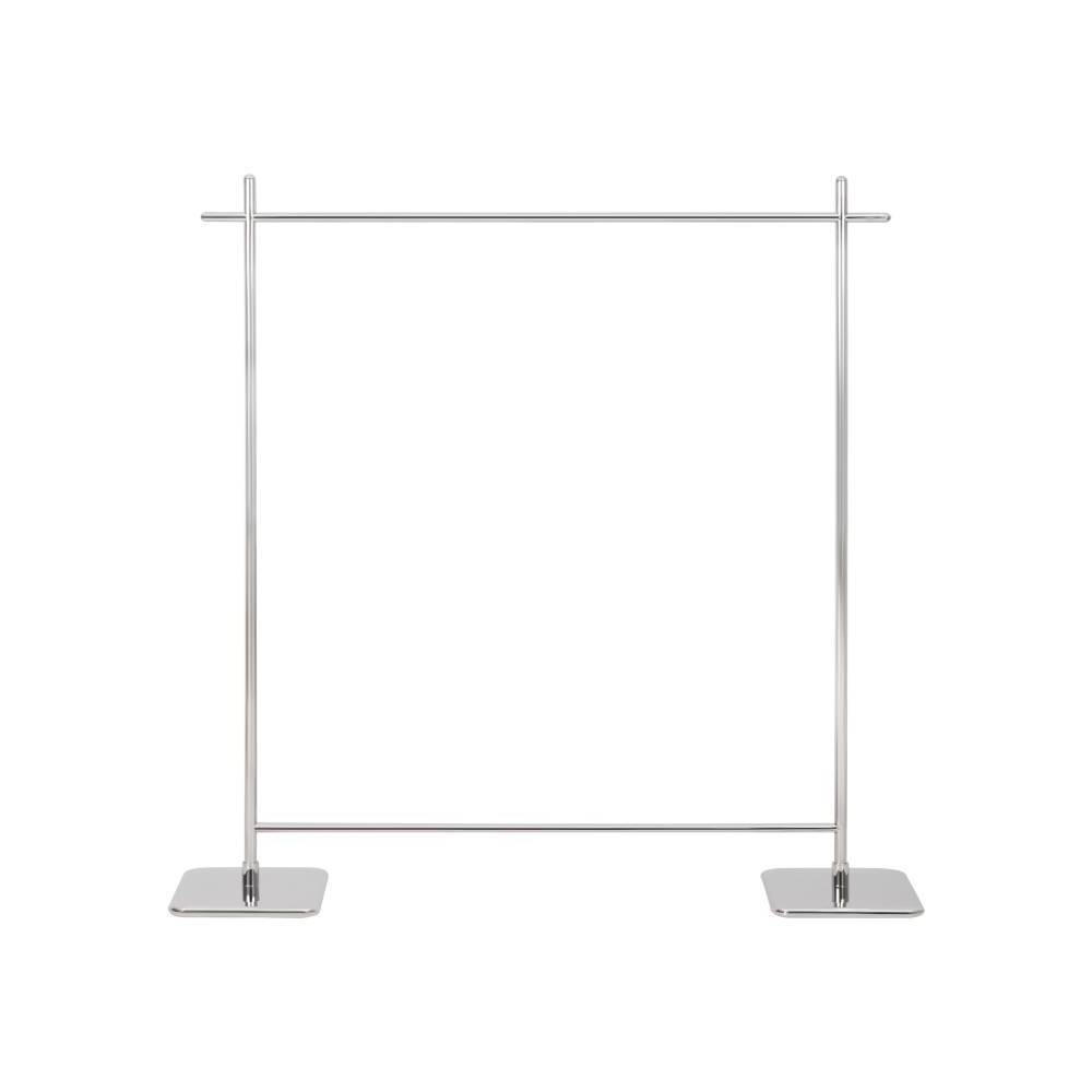 Customized Silver Retail Clothes Display Racks Stainless Steel Clothes Drying Rack Industrial Pipe Garment Clothing Rack