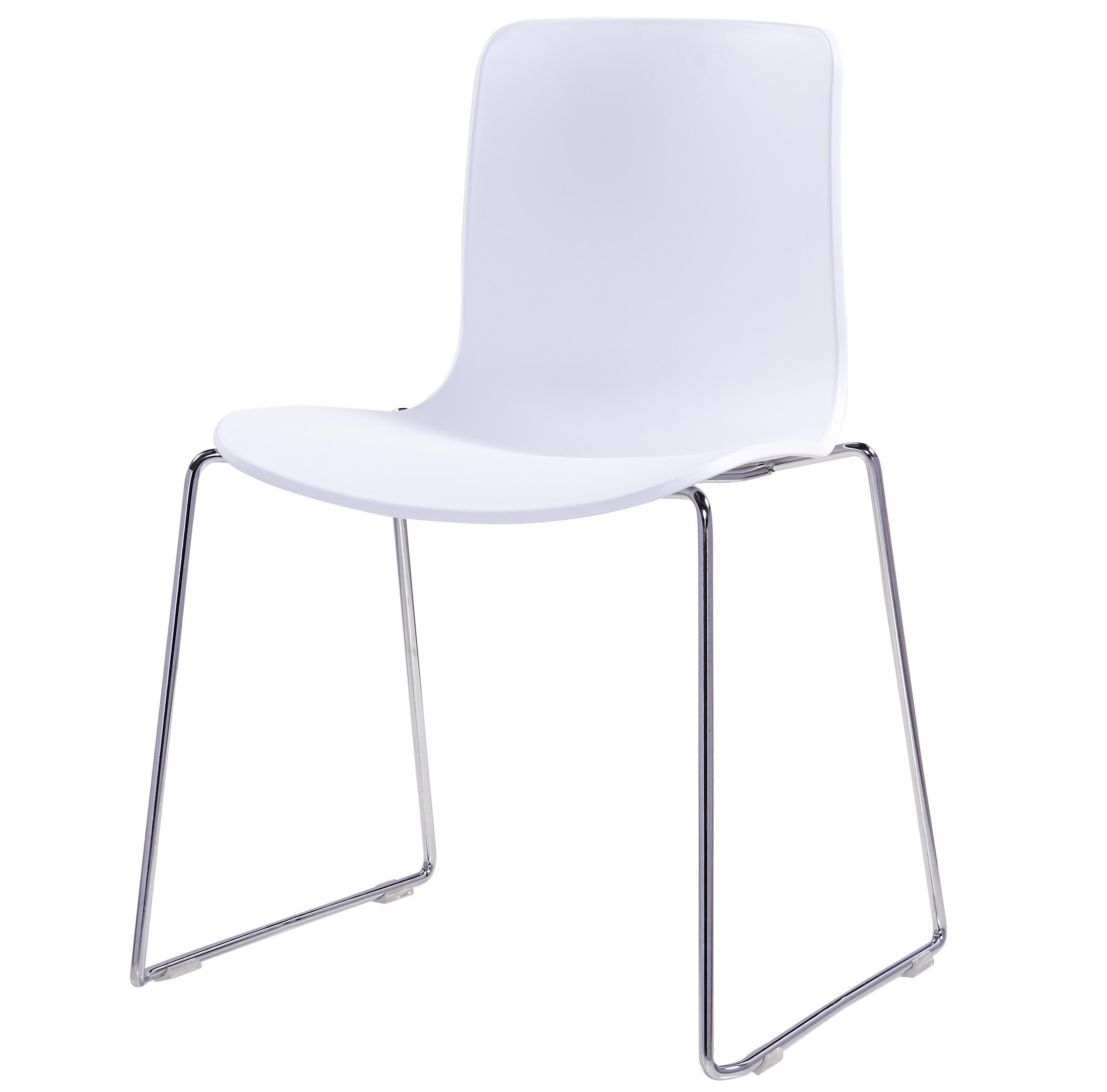 Modern Simple dining room pp seat and metal legs leisure Plastic Chair