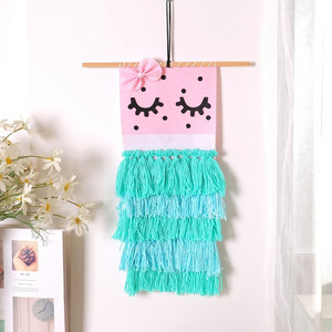 Kids Room Rainbow Wall Hanging Knitted Macrame Wall Hangings For baby room wall decor