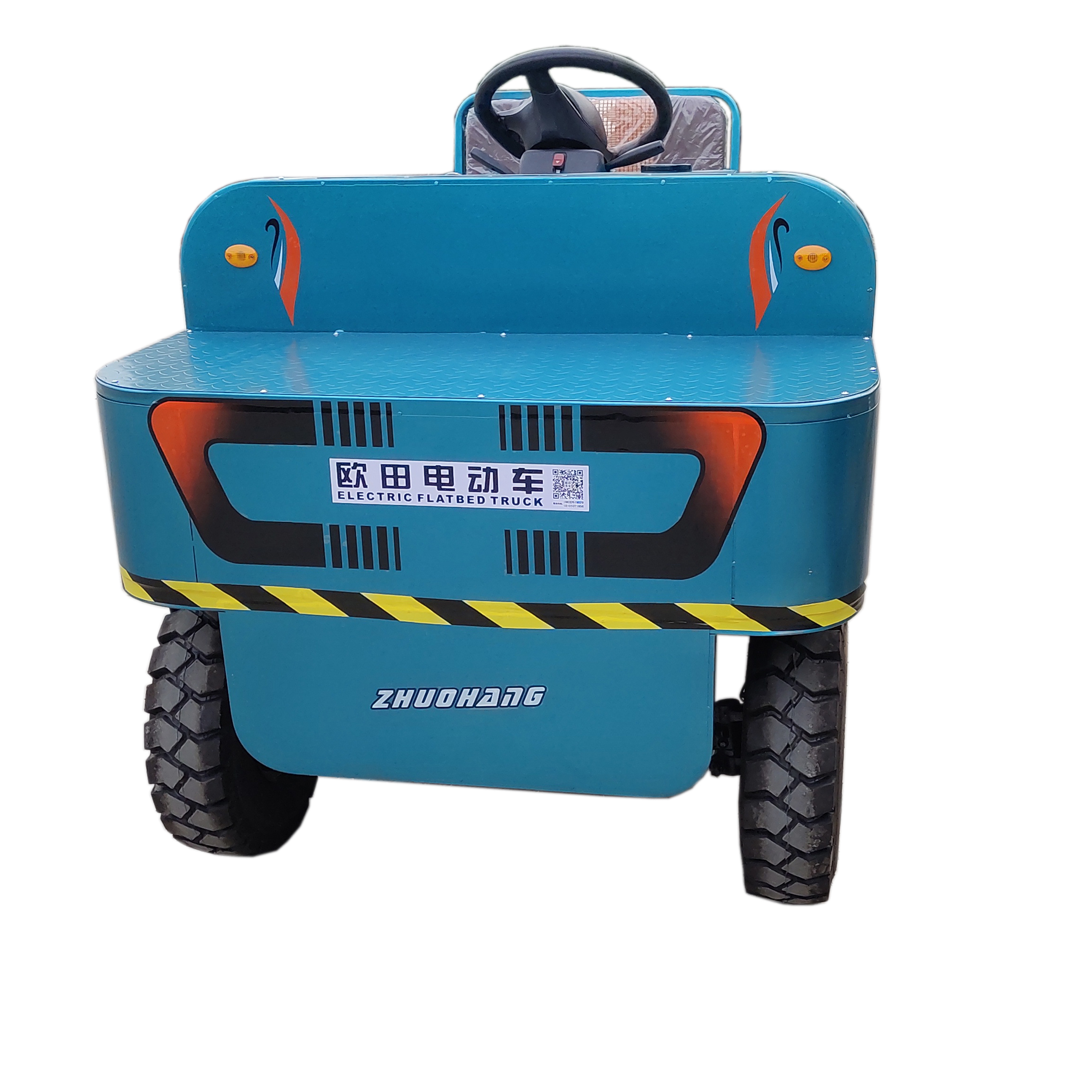 Four-Wheel Quiet Electric Flat Truck With Good Performance And Low Price Plant Warehouse Heavy High Power Tractor