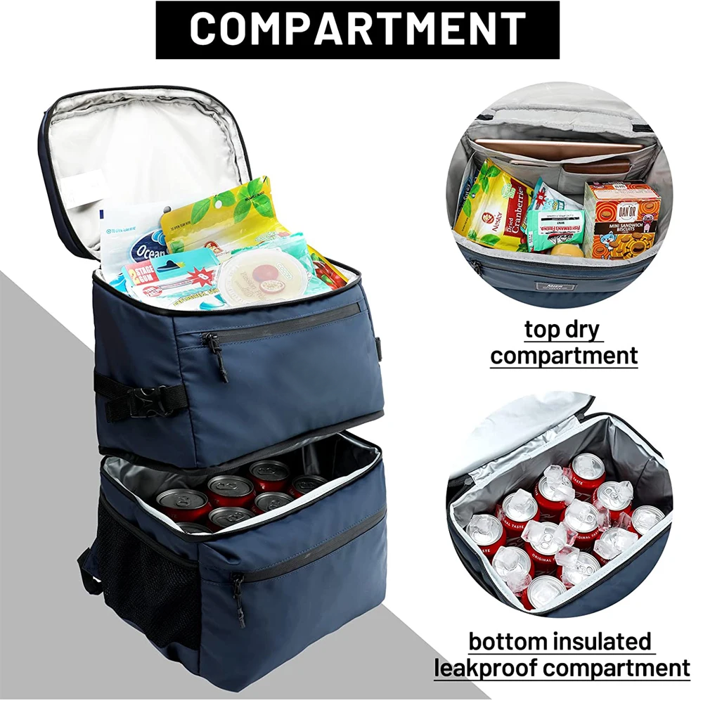 Waterproof Cooler Backpack   Rucksack Picnic bag with Cooler Compartment