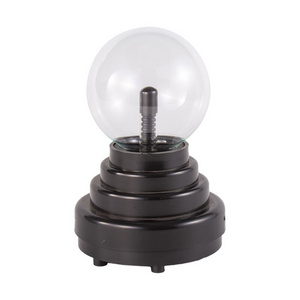 Wholesale Safe Use 3" Glass Plasma Ball Battery Operated Sphere Light Touch-Sensitive Plasma Ball