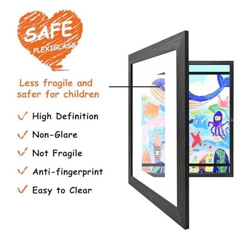 Kids Art Storage Picture Frame Classic White New Style Picture Storage Kids Art Frame