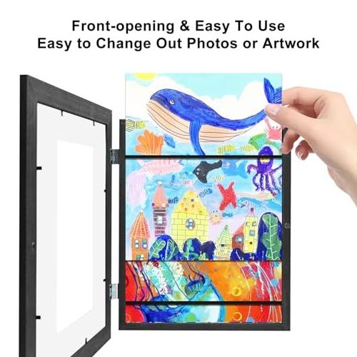 Kids Art Storage Picture Frame Classic White New Style Picture Storage Kids Art Frame