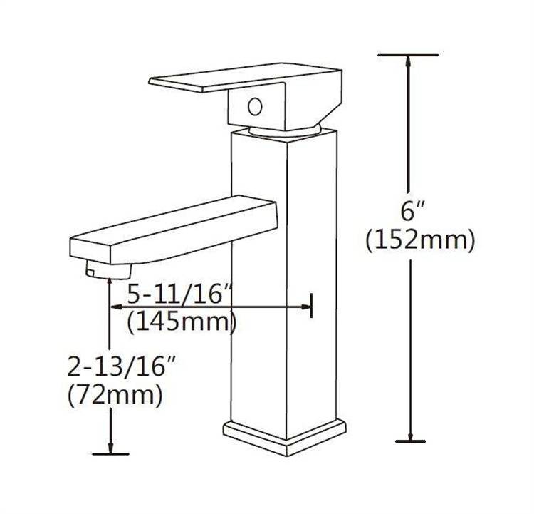 Ovs cUPC north america cheap wash hand Stainless steel basin tap mixer modern water sink bathroom faucet