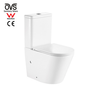 Ovs Watermark Australia Easy Clean White Color Closet Washdown Ceramic Wc Bathroom Toilets Two Piece Toilet