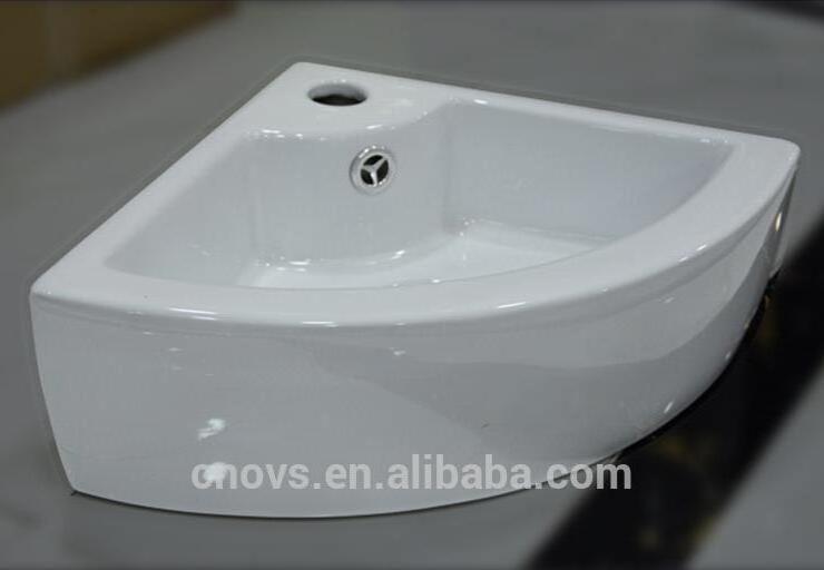 made in china cheap wall hung wash basin price triangle wash sinks