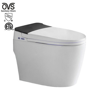 OVS Upc Etl Bathroom Luxury Sensor Electric Automatic Flush Wc Bidet Ceramic Floor One Piece Intelligent Smart Toilet Bowl