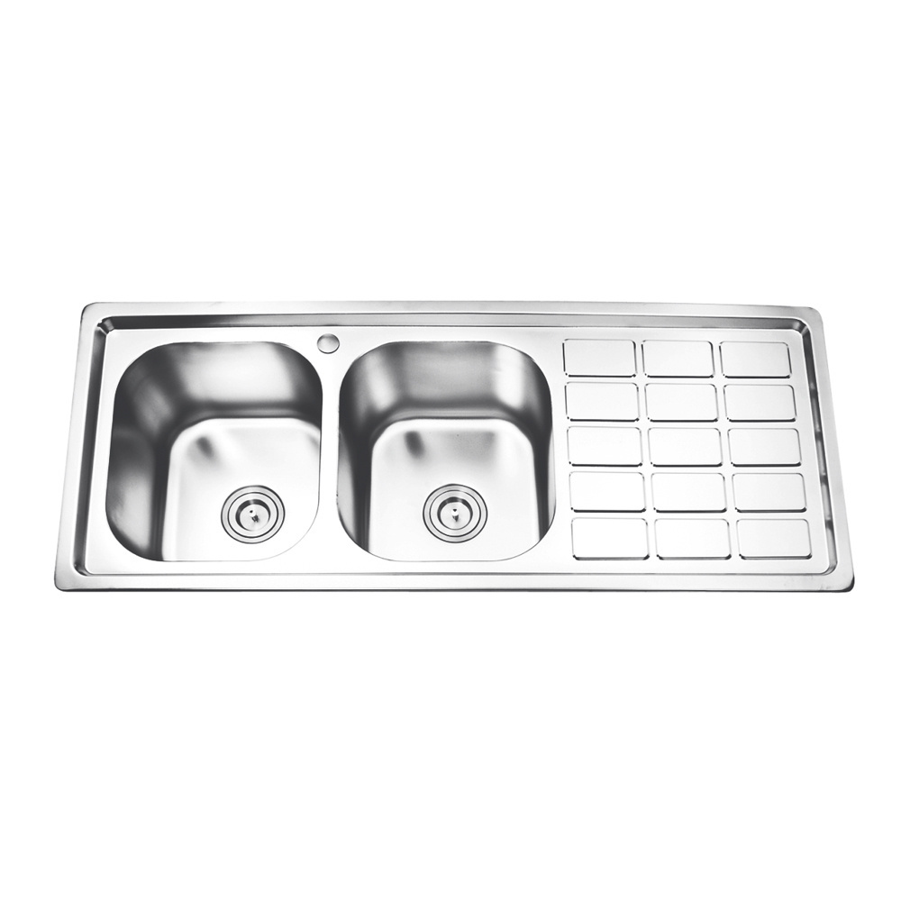 Newest stainless steel double bowl kitchen sink