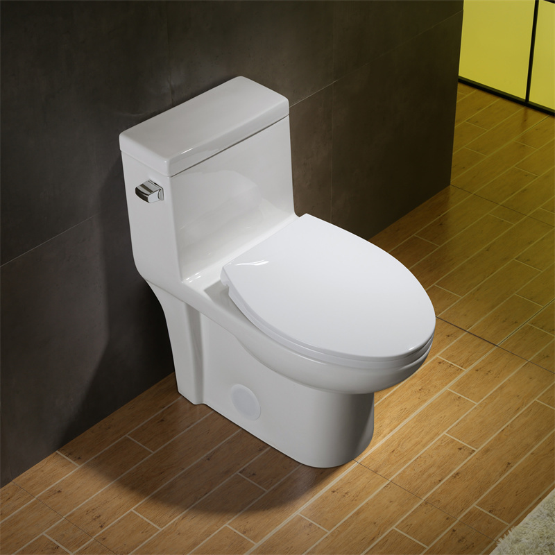 Siphon Jet Flushing Water Closet Toilets One Piece Ceramic Chaozhou Toilet Bowl