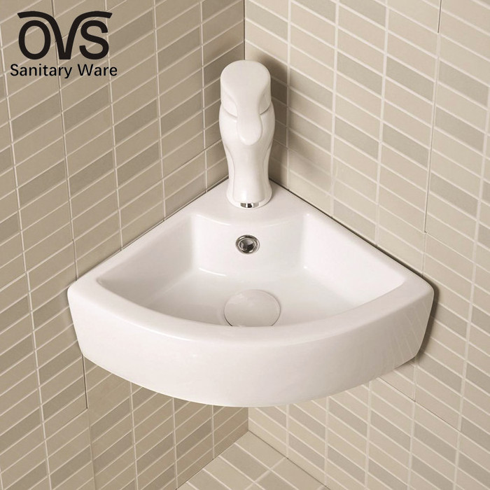 made in china cheap wall hung wash basin price triangle wash sinks