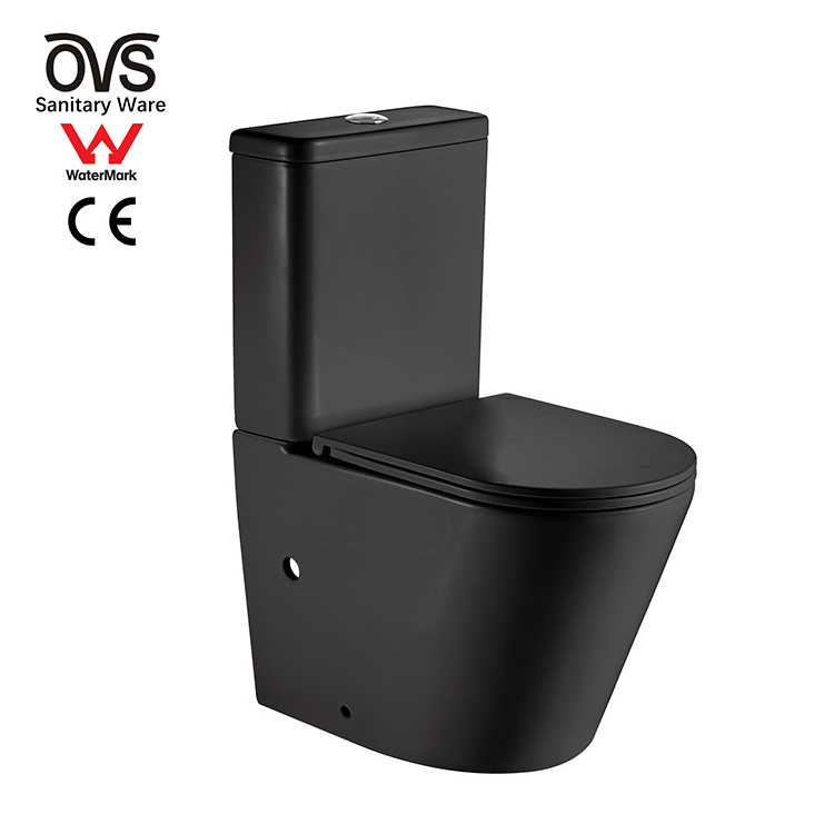 Ovs Watermark Australia Easy Clean White Color Closet Washdown Ceramic Wc Bathroom Toilets Two Piece Toilet