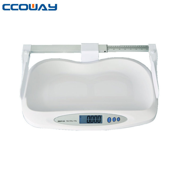 Factory supply 5g accuracy 20kg baby weight scale with 35-70cm height rod