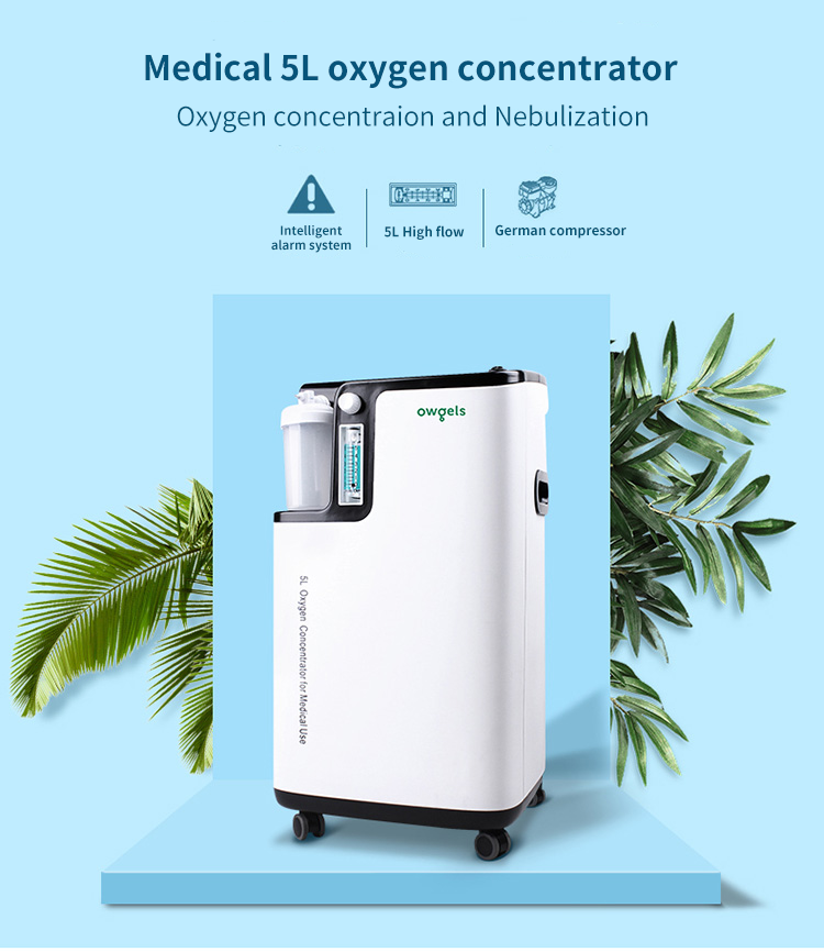 CE ISO F/D/A Hospital/Home use 5L Oxygen-concentrator Portable Medical Oxygen Oxygenerator Invacar Concentrat