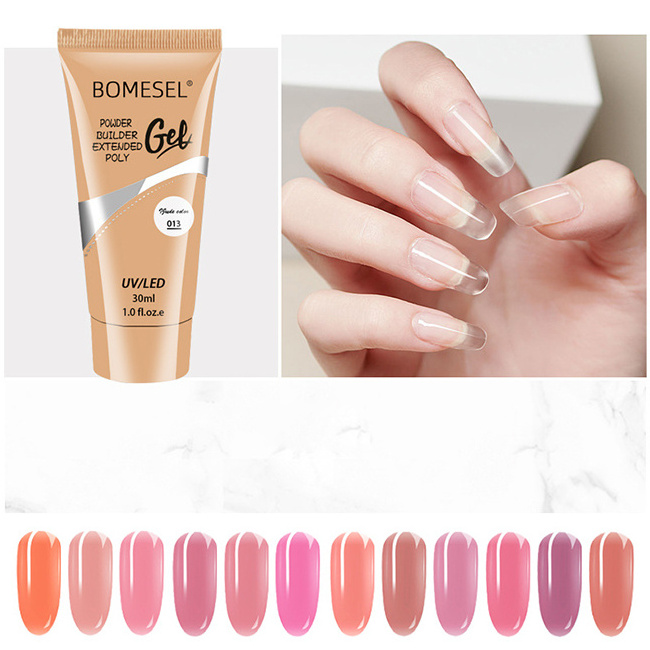 Wholesale 15ML 30ML High quality gel nail art polish UV gel extend gel quick extension Phototherapy Glue