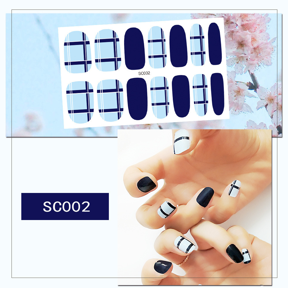 Wholesale custom nail polish stickers 3D 12sheet nail wraps