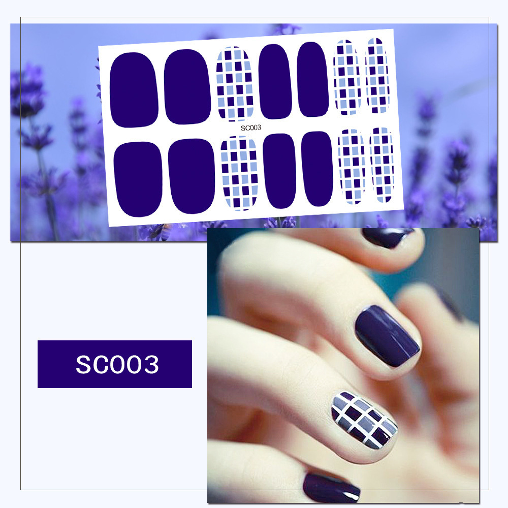 Wholesale custom nail polish stickers 3D 12sheet nail wraps