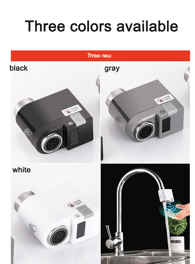 Infrared Automatic Water Saver Tap Anti-overflow Kitchen Bathroom Inductive Touchless Freestanding Sensor Faucet