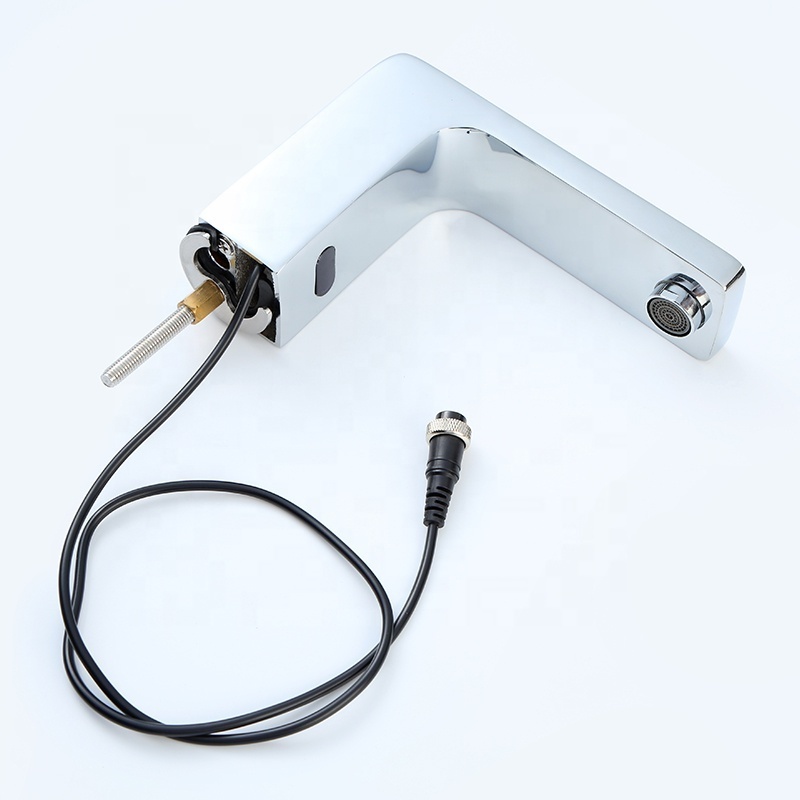 Commercial Chrome Automatic Sensor Bathroom Taps Single Cold Water Mixer Touch Sensor Faucet