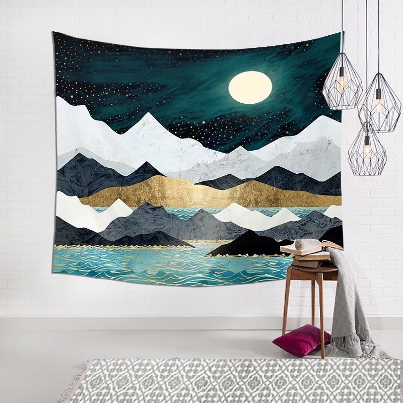 Wall Decor Living Room Bedroom Hanging Tapestry Custom Printing Cotton Polyester Decorate Tapestry