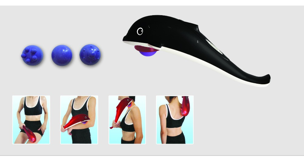 handheld massage gun dolphin massage vibrator battery operated massager