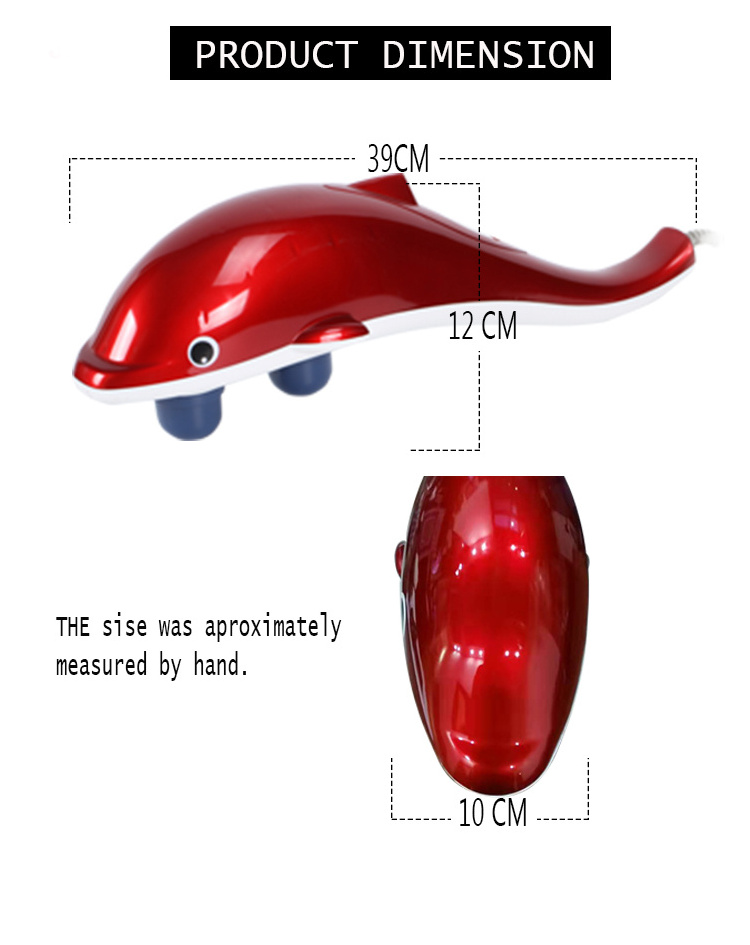 handheld massage gun dolphin massage vibrator battery operated massager