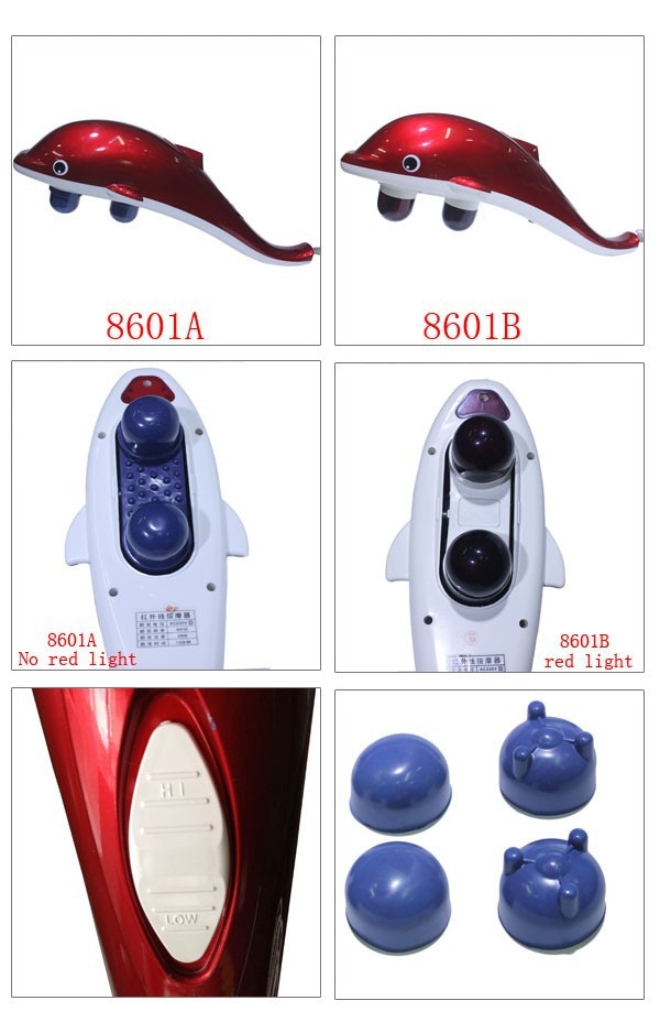 handheld massage gun dolphin massage vibrator battery operated massager