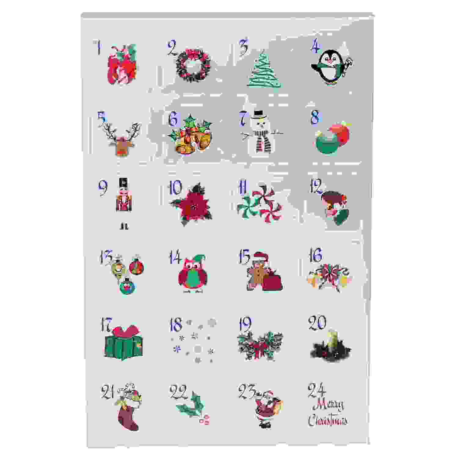 Hot Style Design Empty Christmas Box Food Advent Calendar Box