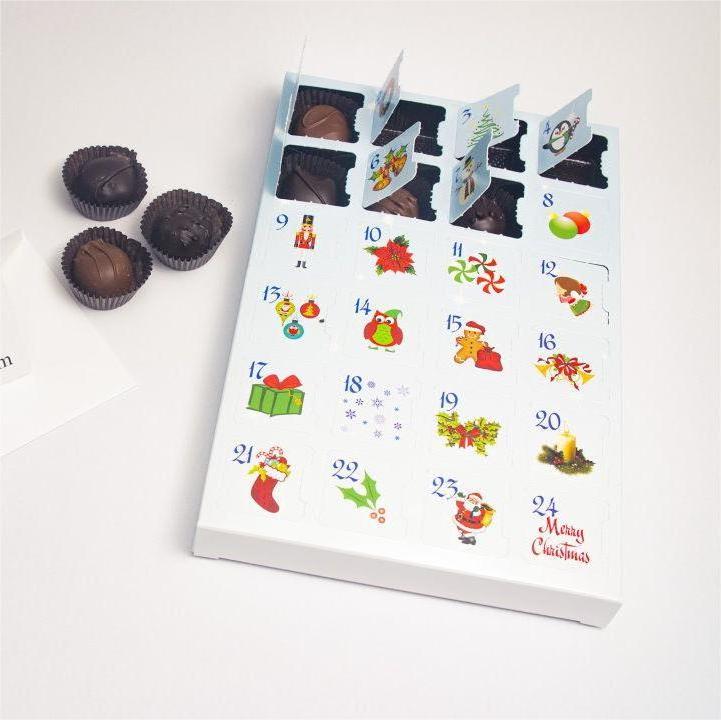 Hot Style Design Empty Christmas Box Food Advent Calendar Box