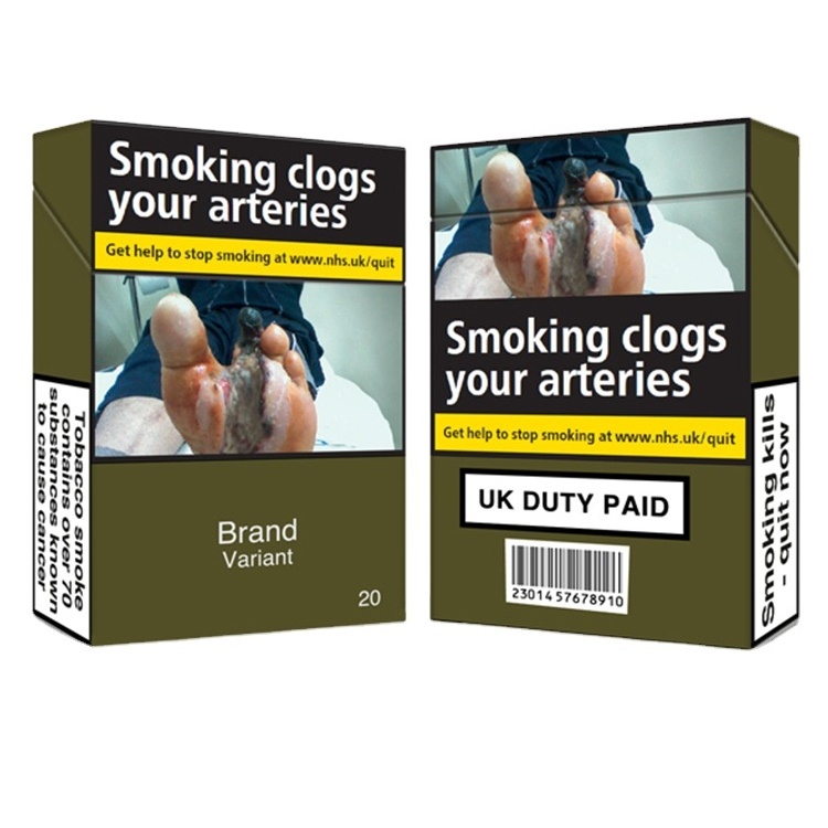 Customized 10 20 Pack Empty Cigarette Pack Cigarettes Case Cigarette paper packaging Boxes