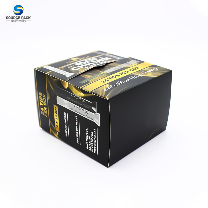 Customize Packaging Counter Retail Cardboard Paper Display Boxes 7 Inch Wooden 350G Paper for Display Packaging Box