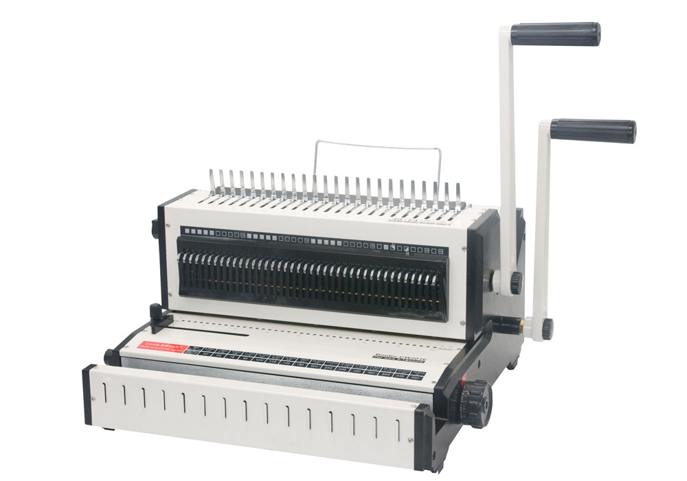 CW2016 manual multifunction comb and wire punching and binding machine