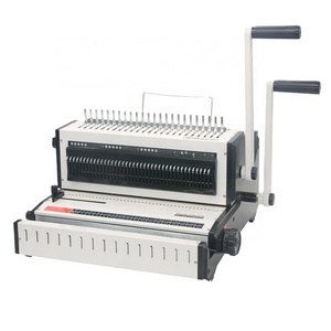 CW2016 manual multifunction comb and wire punching and binding machine