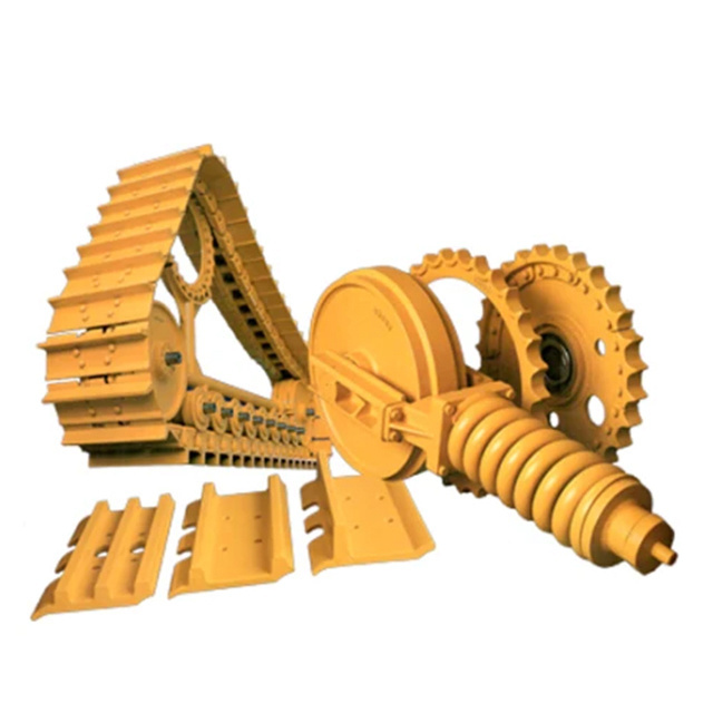 Bulldozer Chain Undercarriage For Shoe De Dozer Parts Pista Link Assembly Zapato La Para Sh70 Sh100 D6d  Crawler Track Steel Pad