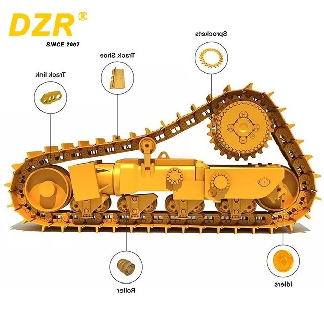 Undercarriage Bulldozer Spare Part Dozer Mini Track Tractor Crawler Equipment Roller Used John Excavator Parts For Sale