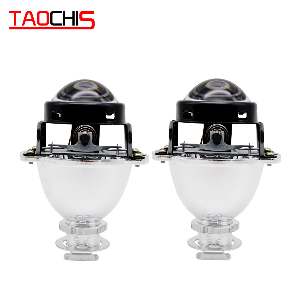 TAOCHIS 1.8 inch Universal HID Mini RHD/LHD WST H1 Motorcycle Car Headlights Retrofit Kit Bi xenon Projector Lens