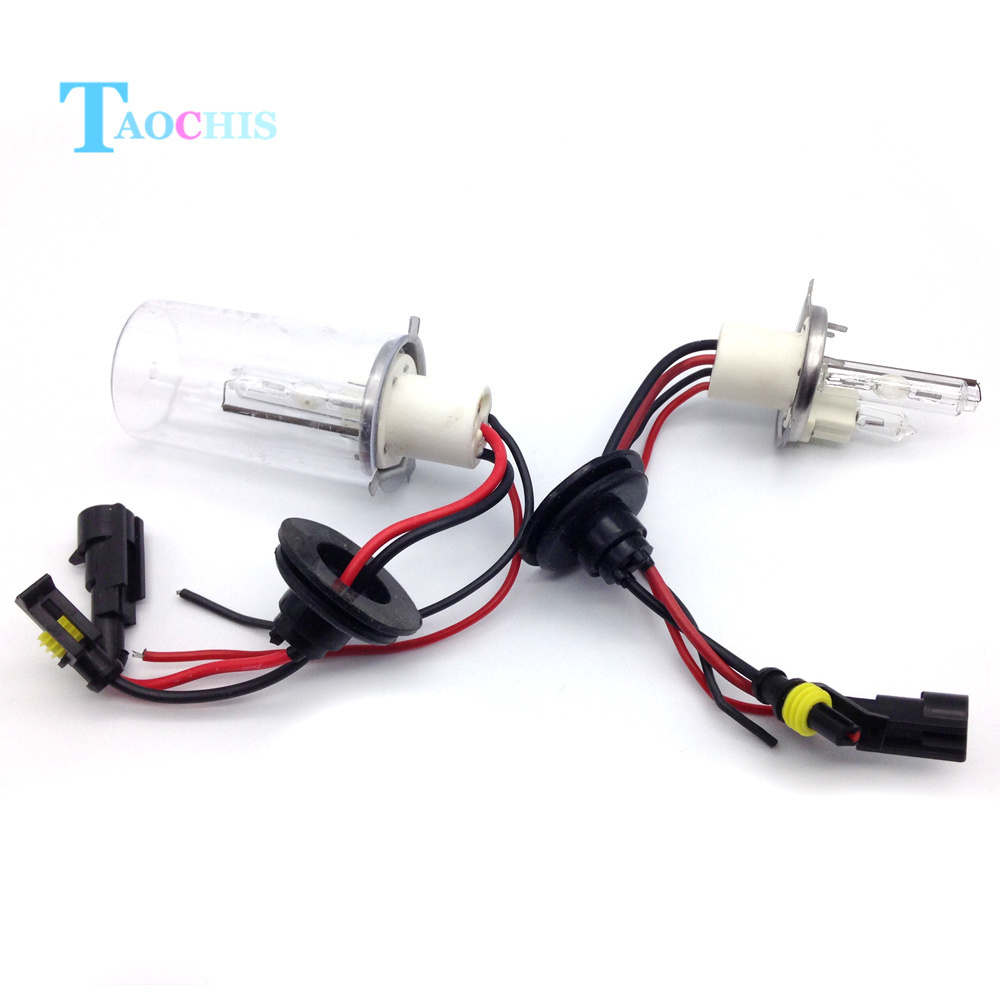 TAOCHIS 12V 75W H4-2 Hi/Lo Xenon HID Bulbs Halogen Lamp Headlights 4300k 5000k 6000k 8000k Car HID fog Lights replacement