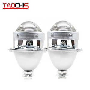 TAOCHIS Car Light Headlights 3.0 inch Universal Bi xenon HID Projector Lens H1 LED Bulb H4 H7 Motorcycle Auto retrofit head lamp