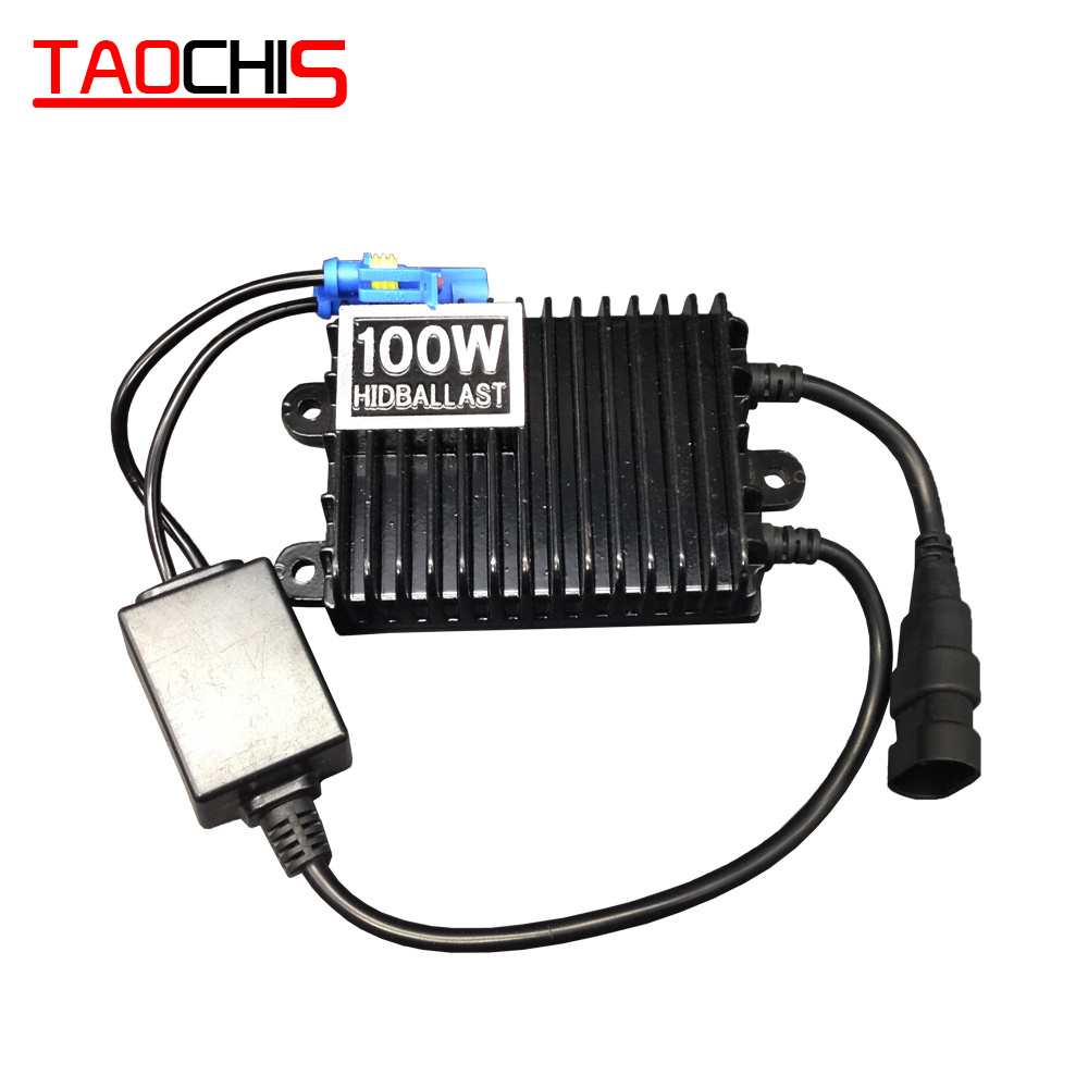 TAOCHIS High quality 100W 12V HID Ballast H1 H3 H7 H8/H9/H11 9005/HB3 9006/HB4 Xenon Ballast Kit