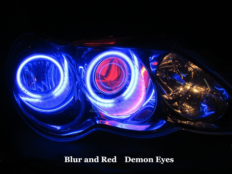 Demon Eye Led Light Devil Eyes For 3 2.5 Inch Car Head light Projector Lens Motorcycle HID Xenon Hella Q5 WST 360 Degree SMD