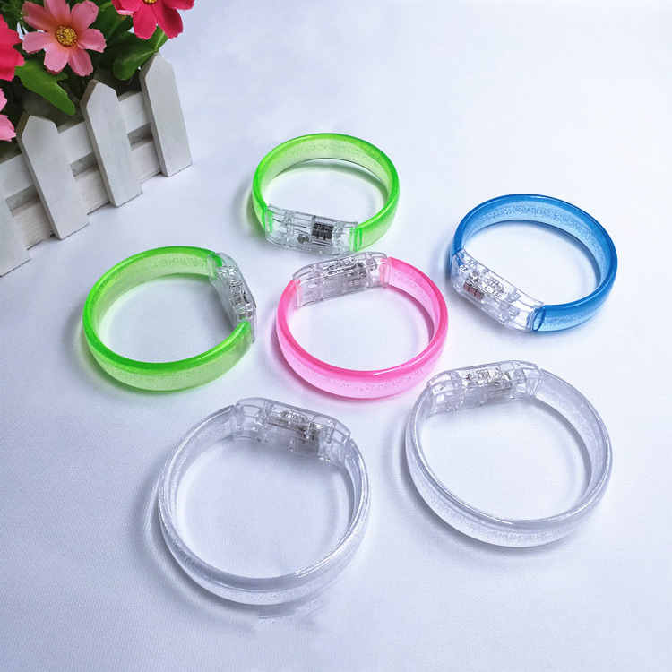 LED Flash Bracelets Multicolor Light Up Bubble Bracelet Glowing Toy Stick Party Favors Luminous Christmas Toys Wristband