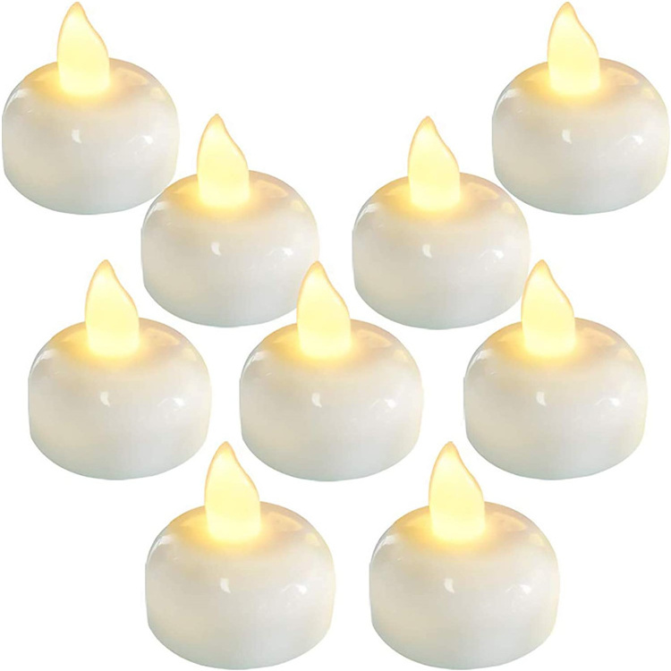 Water Activated Sensor LED Flameless Flickering Tea Lights for Wedding Party Bathroom Pool SPA Aquarium Xmas Halloween