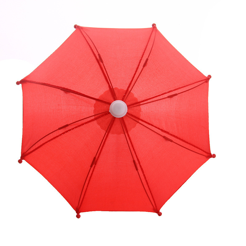 Promotional Kids Toy Umbrella 8 Inch Doll Umbrella Dollhouse Miniature for Dolls and Kids Playing