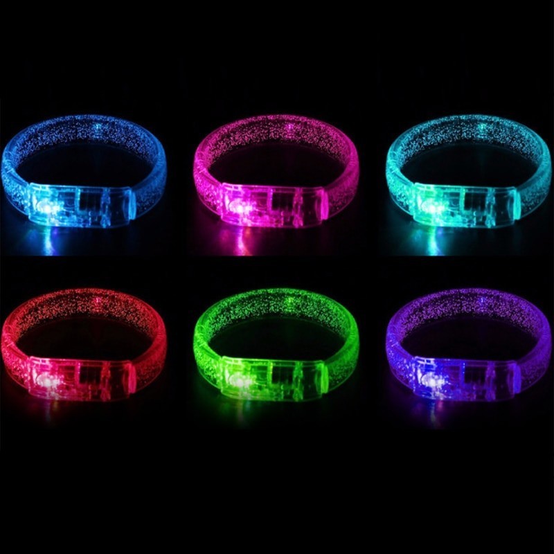 LED Flash Bracelets Multicolor Light Up Bubble Bracelet Glowing Toy Stick Party Favors Luminous Christmas Toys Wristband